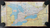 1964 Ontario Road Map - White Rose