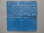 1965 YOM Clear Ontario License Plates