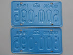 1965 YOM Clear Ontario License Plates