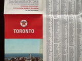 1965 Toronto Ontario Road Map - Texaco