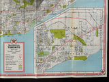 1965 Toronto Ontario Road Map - Texaco