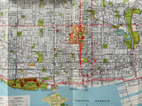 1965 Toronto Ontario Road Map - Texaco