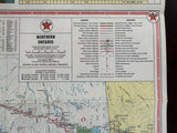 1965 Ontario Road Map - Texaco