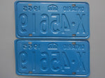 1965 YOM Clear Ontario License Plates
