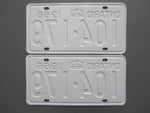1966 YOM Clear Ontario License Plates