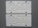 1966 YOM Clear Ontario License Plates