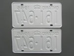 1966 YOM Clear Ontario License Plates