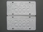 1966 YOM Clear Ontario License Plates