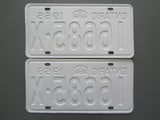 1966 YOM Clear Ontario License Plates
