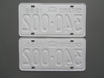 1966 YOM Clear Ontario License Plates