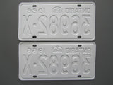 1966 YOM Clear Ontario License Plates