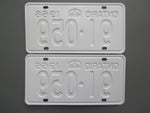 1966 YOM Clear Ontario License Plates