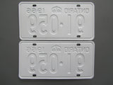 1966 YOM Clear Ontario License Plates