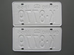 1966 YOM Clear Ontario License Plates