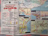 1966 Ontario Official Government Road Map