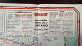 1966 Ontario Road Map - Supertest