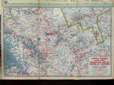 1966 Ontario Road Map - Texaco