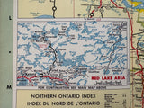 1966 Ontario Road Map - Texaco