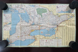 1966 Ontario Road Map - Texaco