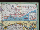 1966 Ontario Road Map - Texaco