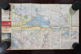 1966 Ontario Road Map - Texaco