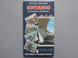 1967 Ontario Official Government Road Map