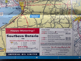 1968 Ontario Road Map - Esso