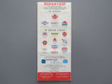 1968 Ontario Road Map - Supertest
