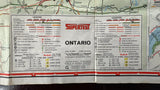 1968 Ontario Road Map - Supertest