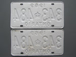 1969 YOM Clear Ontario License Plates