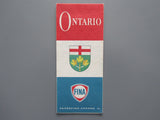 1969 Ontario Road Map - Fina