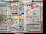 1969 Ontario Official Government Road Map