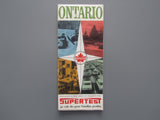 1969 Ontario Road Map - Supertest
