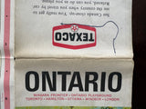 1969 Ontario Road Map - Texaco