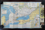 1970 Ontario Road Map - Gulf