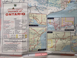 1970 Ontario Official Government Road Map