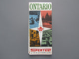 1970 Ontario Road Map - Supertest