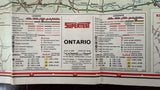 1970 Ontario Road Map - Supertest