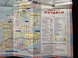 1971 Ontario Official Government Road Map