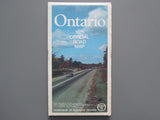 1971 Ontario Official Government Road Map