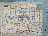 1971 Ontario Road Map - Texaco