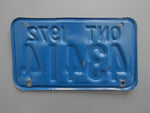 1972 YOM Clear Ontario Motorcycle License Plate