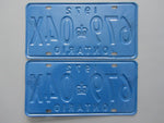 1972 YOM Clear Ontario License Plates