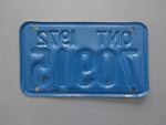 1972 YOM Clear Ontario Motorcycle License Plate