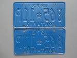 1972 YOM Clear Ontario License Plates