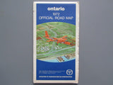 1972 Ontario Official Government Road Map