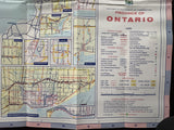 1972 Ontario Official Government Road Map