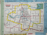 1972 Ontario Road Map - Texaco