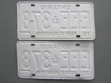 1973 YOM Clear Ontario License Plates