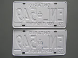 1973 YOM Clear Ontario License Plates